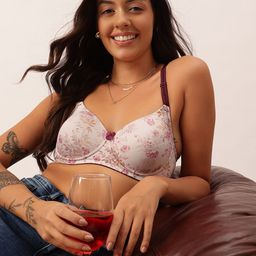 DressBerry Floral Bra Full Coverage Lightly Padded-21