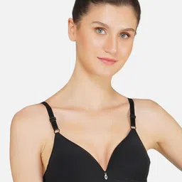 Poftik Bra Medium Coverage Lightly Padded Cotton T-shirt Bra Side Shaper-picture-7