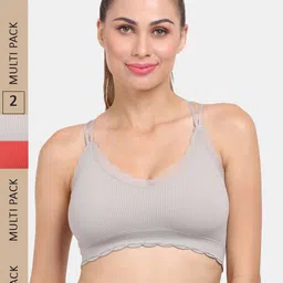Amour Secret Pack Of 2 Lightly Padded Anti Odour Sports Bra-image-25