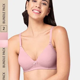 Tweens Pack of 2 Lightly Padded All Day Comfort Seamless T-shirt Bra-16