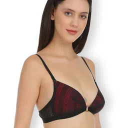 SELFCARE Abstract Half Coverage Lightly Padded Plunge Bra image 5