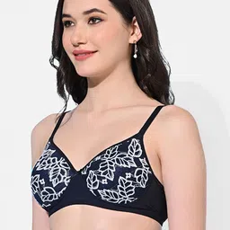 FIMS Pack Of 2 Floral Full Coverage Lightly Padded Bra With All Day Comfort image 4