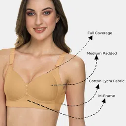 Tweens Pack Of 2 Lightly Padded Full Coverage Minimiser Bras With All Day Comfort image 3
