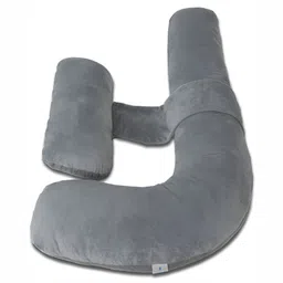 DADDY COOL Grey Fibre Filled Faux Velvet Ultra Soft Maternity Pillow-image-84