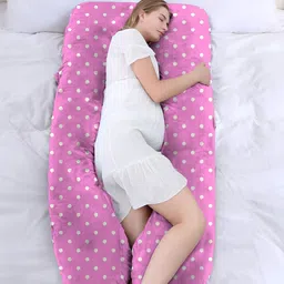 DADDY COOL Pink Fibre Filled Faux Velvet Ultra Soft Maternity Pillow-picture-9