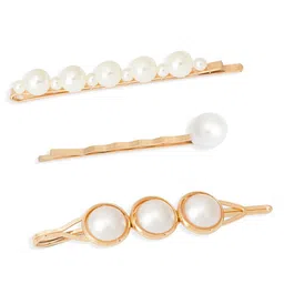 HAIR DRAMA COMPANY Girls Set of 3 Beaded Bobby Pins-43