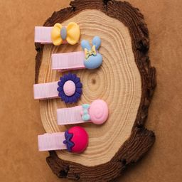 Jewelz Girls Pink & Blue Set of 4 Bobby Pins-45