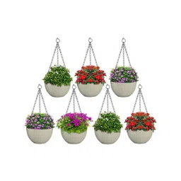 Kuber Industries Set Of 7 Medium Hanging Planter For Balcony & Railing image 4