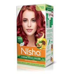 Nisha Unisex Red Natural Henna Extracts Creme- Cherry Red-30