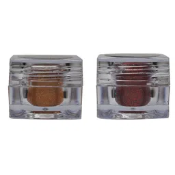 Veoni BELLE Set of 2 HD Holographic Glitter Eyeshadow 5 g each - Orange & Ruby Red-12