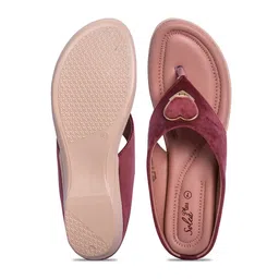Paragon Lightweight Embellished Open Toe Flats image 5