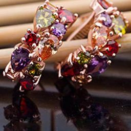 YouBella Rose Gold-Plated Stone-Studded Jewellery Set-image-39
