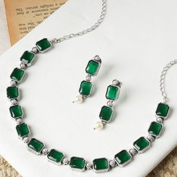 TEEJH Stone-Studded Elegant Jewellery Set-picture-45