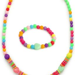 EL REGALO Girls Red & Yellow Beaded Jewellery Set-image-28