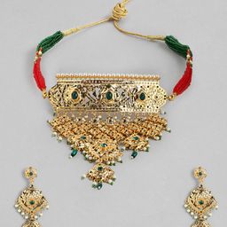 Anouk Gold-Plated Artificial Beads & Stones Jewellery Set image 3
