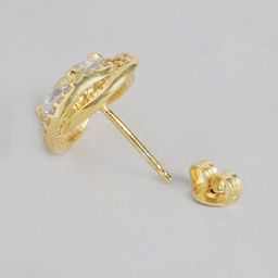 Carlton London Gold-Toned Stone-Studded Jewellery Set image 2