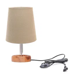 Pinecraft INTERNATIONAL Brown & Grey Edra Table Lamp with Shade image 3