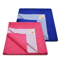 TIDY SLEEP Kids Set Of 2 Pink & Blue Water Proof Mattress Protector-image-18