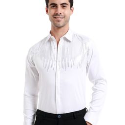 Banana Club Premium Slim Fit Embellished Casual Shirt-image-6