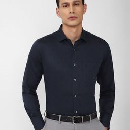 Van Heusen Men Navy Blue Floral Formal collar  Shirt-image-42