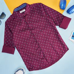 Pantaloons Junior Boys Floral Printed Casual Shirt-image-44
