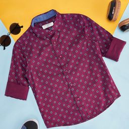 Pantaloons Junior Boys Floral Printed Casual Shirt-image-46