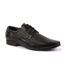 FAUSTO Men Textured Genuine Leather Formal Derbys-image-19