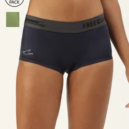 FREECULTR Women Pack Of 2 Solid Micro Modal Boxer Briefs-image-52