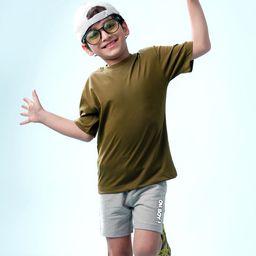 NUSYL Printed Mid-Rise Regular Shorts-image-56