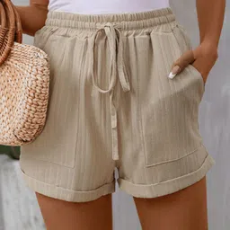 LULU & SKY Women Striped High-Rise Hot Pants-picture-23