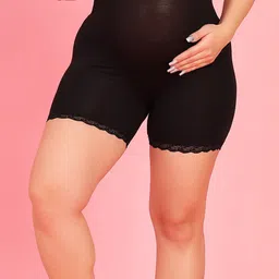 MAMMA PRESTO High Rise Anti Bacterial Organic Cotton Maternity Boy Shorts Brief-7