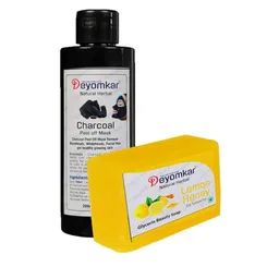 Deyomkar Set of Herbal Orange Peel Off Mask & Lemon Honey Soap-48
