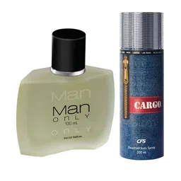 CFS Men Set of Man Only Eau De Parfum 100ml & Cargo Deodorant Body Spray 200ml image 3