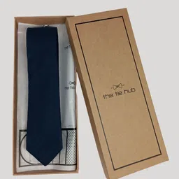 The Tie Hub Men Woven Design Silk Skinny Tie-38
