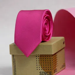 Tossido Men Pink Skinny Tie-image-54