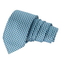 Alvaro Castagnino Men Blue & Silver-Toned Woven Design Skinny Tie-picture-14