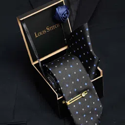 LOUIS STITCH Men Italian Silk Necktie Accessory Gift Set-picture-19