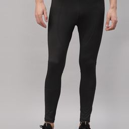 JUMP USA Men Black Solid Rapid-Dry Tights-image-11