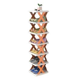 QUEBERS Plastic Foldable 6-Tier | Layer Shoe Rack with Easy Storage | Lightweight | Adjustable | Multifunctional Space Saving Organiser for Home and Office image 1