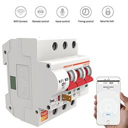Protium PC Short Circuit Protection Wifi Circuit Breaker/Smart Switch-overload for Smart Home Work with Smart Life App (40A) image 3