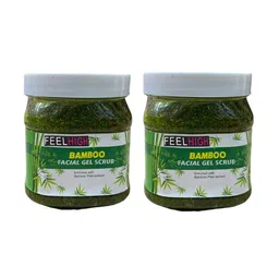 FEELHIGH Set of 2 Bamboo Facial Gel Scrub with Bamboo Peel Extract - 500 ml each-56