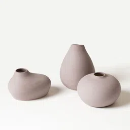 PUREZENTO Shimizu Family 3-Pcs Purple Ceramic Vases-image-99