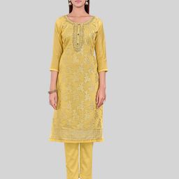 TAVAS Embroidered Gotta Patti Unstitched Dress Material-image-93