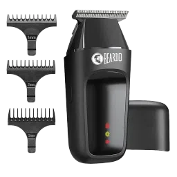 BEARDO ApeX Go Rechargeable Cordless Dry Trimmer for Beard, Body & Hair with 3 Length Settings for Men (80mins Runtime, Skin-Safe Technology, Black)-picture-18