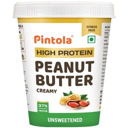Pintola High Protein Peanut Butter,  1 kg  Unsweetened Creamy -image-29