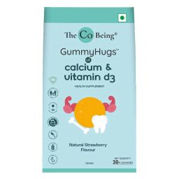 The Co Being GummyHugs of Calcium & Vitamin D3, 30 gummies Strawberry-24