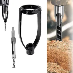 Square Hole Drill Bit Attachment with 10mm Squarebit Bench drill to DIY-image-80