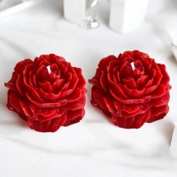Peony Red Rose Scented Candles for Women, Valentine Gift for Girlfriend & Wife Candle-image-57