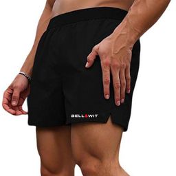 bellwit Printed Men Black Sports Shorts-picture-3