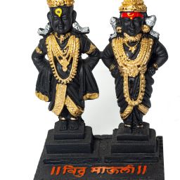 Lord Vitthal Rukmini Idols Statue| Idol of God Vitthal Rukmani Murti, Standing| Decorative Showpiece - 12.8 cm-image-71